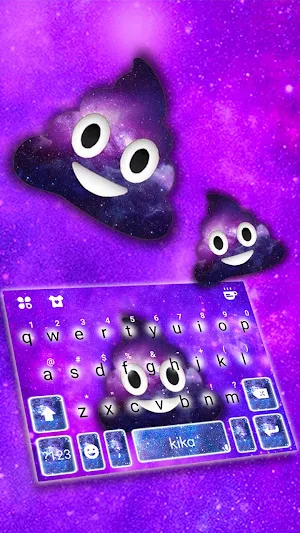 Galaxy Poop Keyboard Theme Screenshot 0