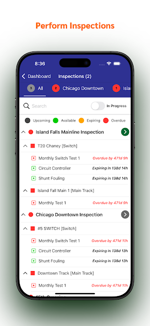 TIMPS (Track Inspection) Screenshot 1