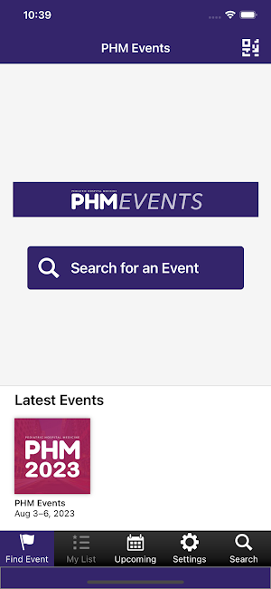 PHM Events Screenshot 1