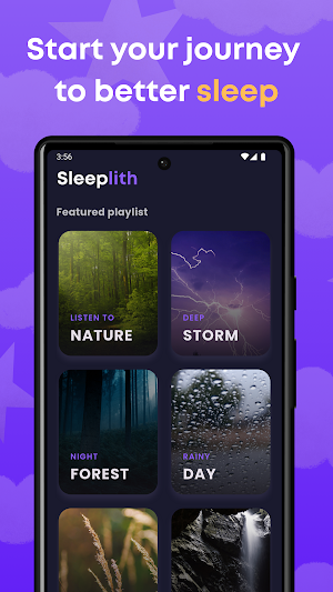 Sleeplith: Sleep & Rain Sounds Screenshot 0