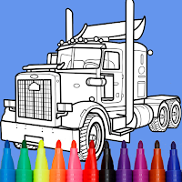 Trucks Coloring Book