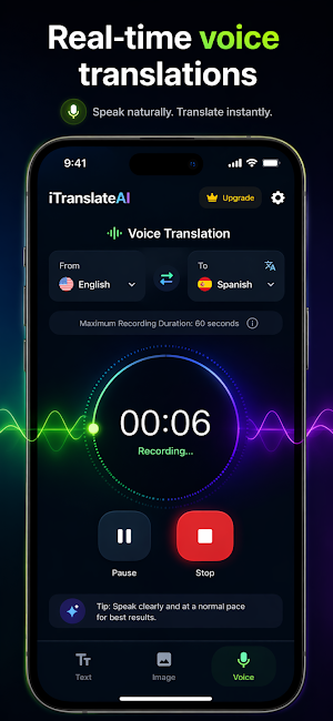 Speak, Translate: iTranslateAI Screenshot 2