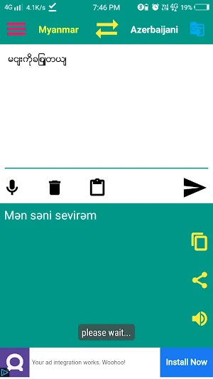Azerbaijani Myanmar Translator Screenshot 0