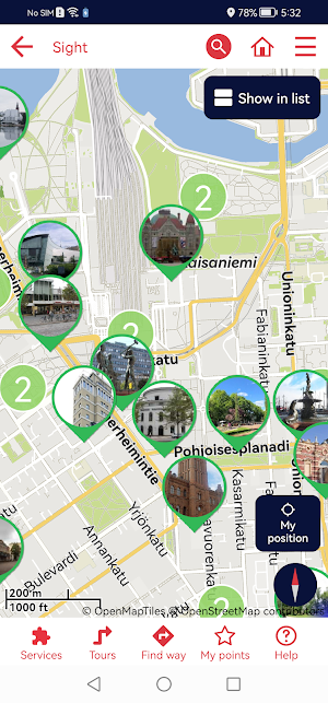 Helsinki City Guide Screenshot 2