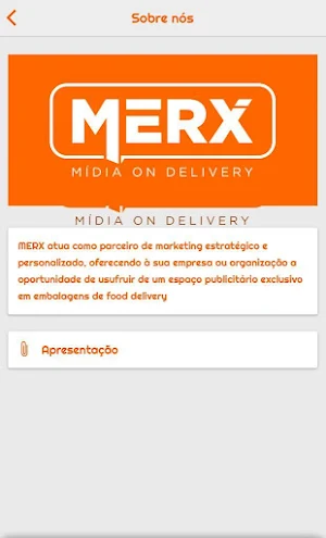 MERX Mídia on Delivery Screenshot 2