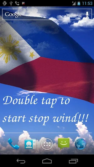Philippines Flag Live Wallpaper Screenshot 0