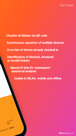 TixCheckin Screenshot 1