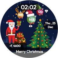 Animated Xmas Countdown Watch