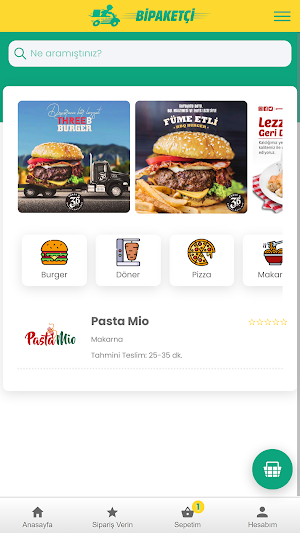 Bipaketçi / Yemek Screenshot 0