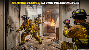 Fire Tuck Game Rescue Sim 3D Screenshot 3