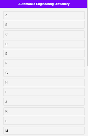 Automobile Engineer Dictionary Screenshot 0