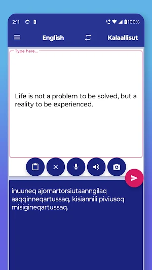 Kalaallisut English Translator Screenshot 2