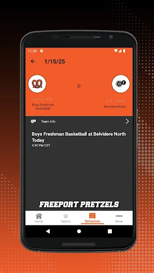 Freeport Pretzels Athletics Screenshot 2