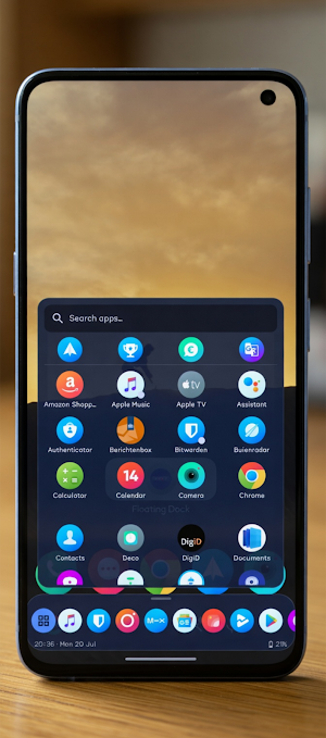 Floating Dock - Taskbar Screenshot 0