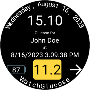 WatchGlucose for Wear OS Screenshot 0