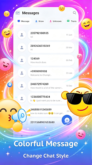 Colorful Message Screenshot 1