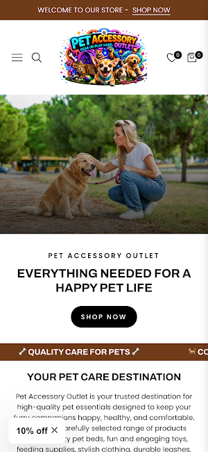 Pet Accessory Outlet Screenshot 0