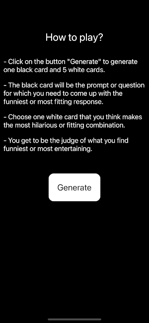 Cards Against Humanity Screenshot 1
