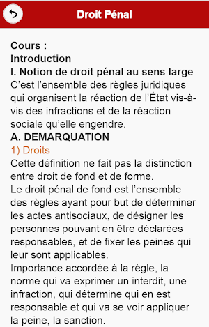 Cours de Droit Pénal Screenshot 1