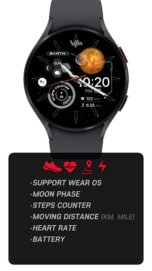 SamWatch SolarSystem Analog Screenshot 1