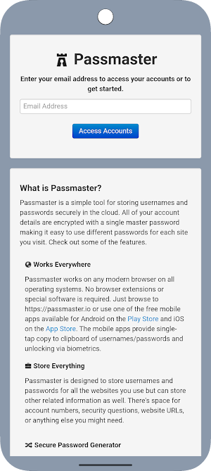 Passmaster Screenshot 0