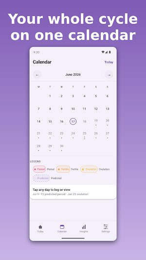 PrivatePeriod Tracker Screenshot 1