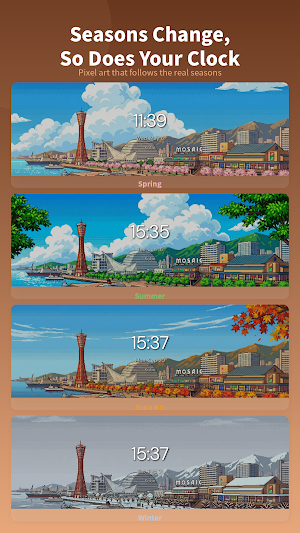 DotCityClock: Pixel Clock App Screenshot 2