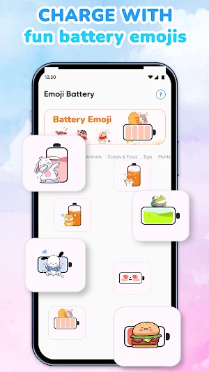 Emoji Battery: Status Bar Screenshot 1