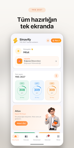 Sinavify: YKS TYT AYT Koçu Screenshot 0