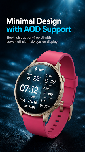 Minimal Weather Digital Watch Screenshot 3
