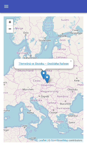 Railway lines in Czech Republic Screenshot 3