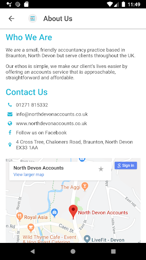 North Devon Accounts Screenshot 1