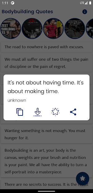 Bodybuilding Quotes and Saying Screenshot 3