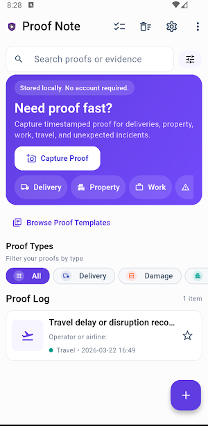 Proof Note: Incident Records Screenshot 0