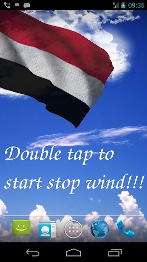 Yemen Flag Live Wallpaper Screenshot 0