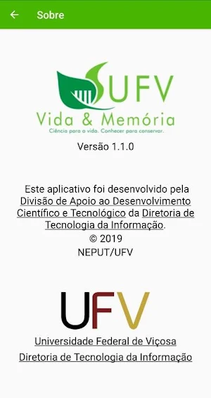 Vida e Memória UFV Screenshot 1