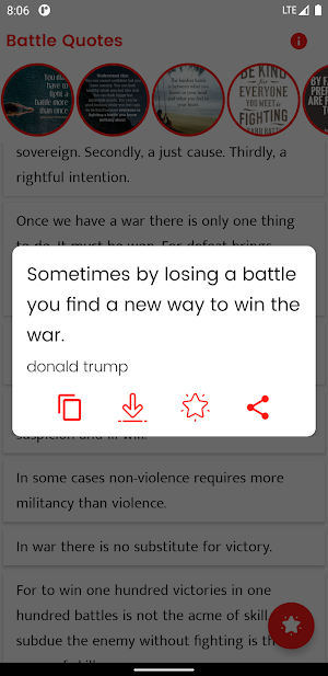 Battle Quotes and Sayings Screenshot 1