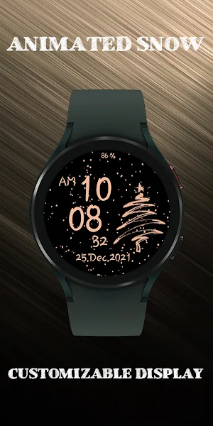 Rose gold snow watch Screenshot 1