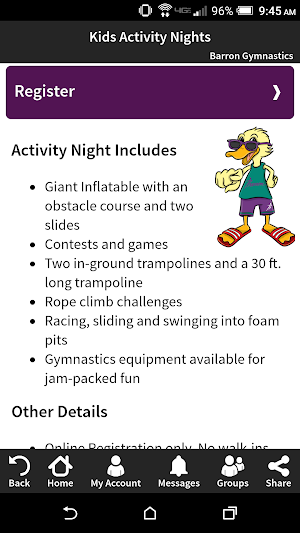 Barron Gymnastics Screenshot 3