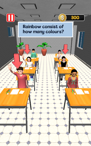 Paper Pass Fail Teacher Game Screenshot 1