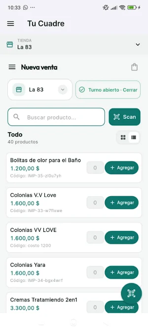 TuCuadre POS Screenshot 2