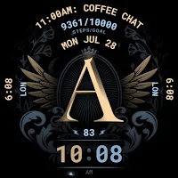 Dark Alphabet Watch Face 098