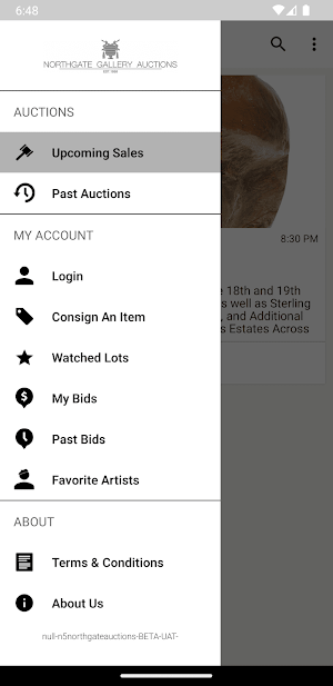 Northgate Gallery Auctions Screenshot 3