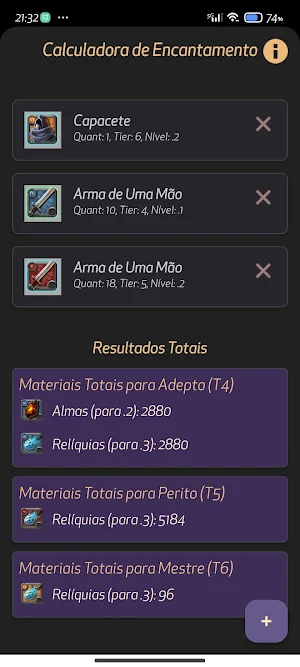 Albion Enchant Calc Screenshot 0