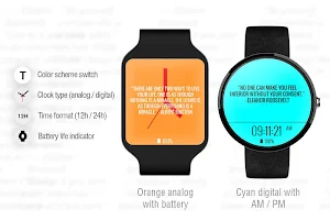 Time for a quote! Watch Face Screenshot 1