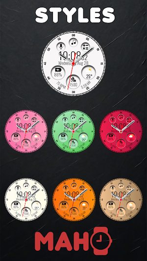 MAHO010 Wear OS Watch Face Screenshot 2
