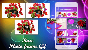 Rose GIF Photo Frame Editor Screenshot 0