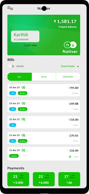 Nativer Bills Screenshot 0