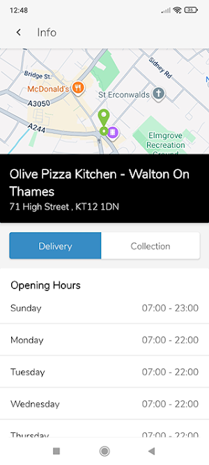 Olive Pizza Kitchen Screenshot 1