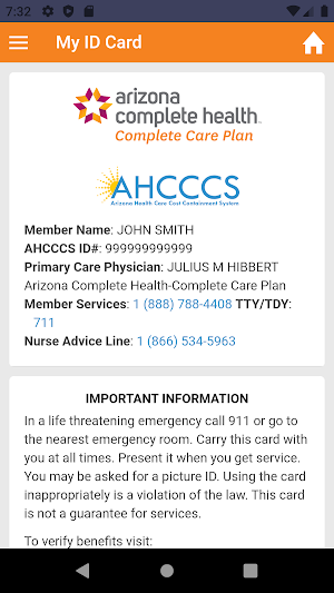 Arizona Complete Health Screenshot 3
